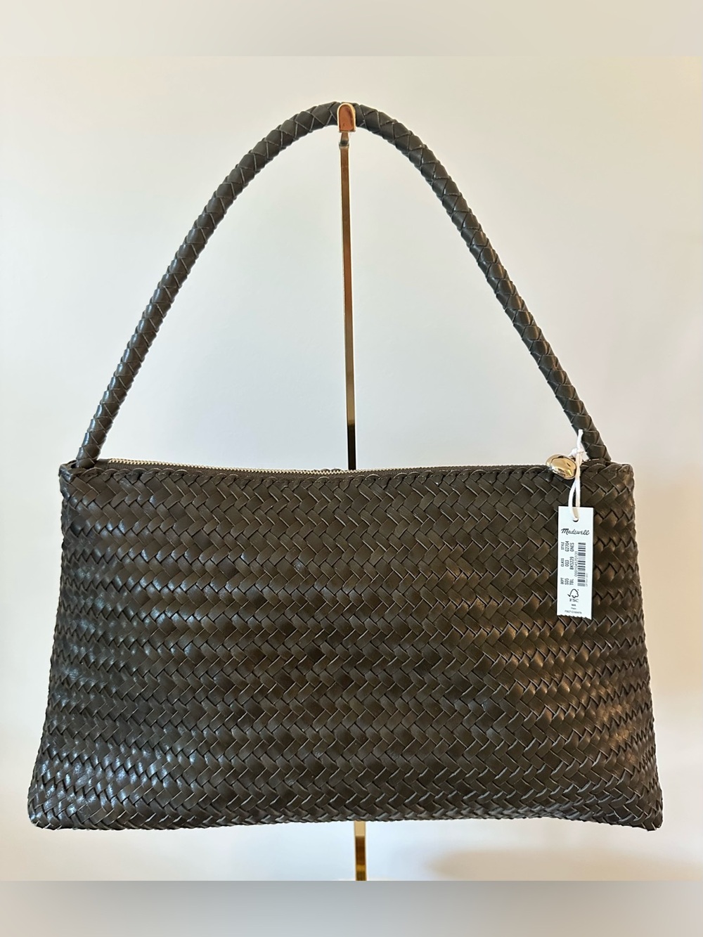 Madewell - the Signature Woven Leather Collection- faded olive leather shoulder - Picture 2 of 10